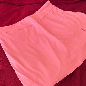 Vibrant Coral/Peach Colored Skort